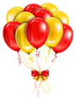 Transparent Red Yellow Balloons PNG Picture Clipart