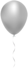 White Balloon PNG Clip Art Image