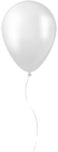 White Balloon Transparent Clip Art