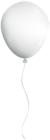 White Single Balloon Clipart