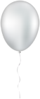 White Single Balloon PNG Clipart