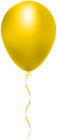 Yellow Balloon PNG Clip Art Image