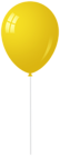 Yellow Balloon Stick PNG Transparent Clipart