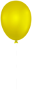 Yellow Single Balloon Clipart