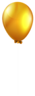 Yellow Single Balloon PNG Clip Art Image