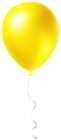 Yellow Single Balloon Transparent Clipart