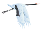 Large Bird Crane PNG Vector Clipart