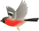 Red Flying Bird Transparent Clip Art Image