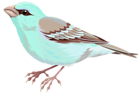 Soft Deco Bird PNG Clip Art