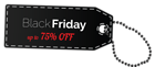 Black Friday 75% OFF Tag PNG Clipart Image