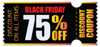 Black Friday Coupon PNG Clipart Picture