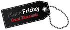 Black Friday Discount Tag PNG Clipart Image