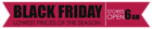 Black Friday Red Banner PNG Clipart Image