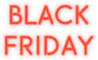 Black Friday Red Neon PNG Clip Art Image