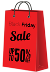 Black Friday Sale Red Bag PNG Clipart Image