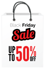Black Friday Sale White Bag PNG Clipart Image