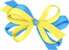 Blue and Yellow Bow Clipart