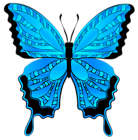 Blue Butterfly Clipart Image
