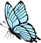 Butterfly Flying Blue PNG Clipart