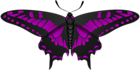Butterfly Purple Black Clip Art Image