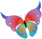 Painted Transparent Butterfly PNG Clipart