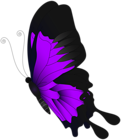 Purple Flying Butterfly PNG Clip Art