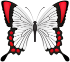 Red Butterfly Deco Clipart Image