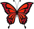 Red Butterfly PNG Clip Art Image
