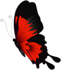 Red Flying Butterfly PNG Clip Art