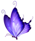 Transparent Purple Deco Butterfly PNG Clipart