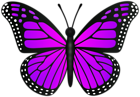 Violet Butterfly Transparent PNG Clipart