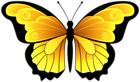 Yellow Butterfly Transparent Clipart