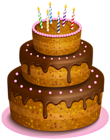 Birthday Cake Transparent PNG Clip Art Image