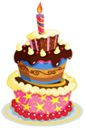 Colorful Birthday Cake PNG Clipart