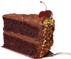 Slice of Chocolate Cake PNG Picture