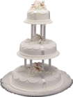White Wedding Cake PNG Clipart