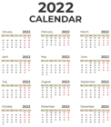 2022 EU Calendar PNG Clipart
