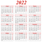 2022 Hungarian Calendar Transparent PNG Clipart
