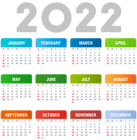 2022 US Transparent Calendar PNG Clipart