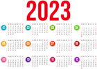 2023 Calendar US Transparent PNG Image