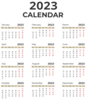 2023 EU Calendar PNG Clipart