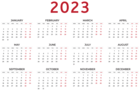 2023 EU Calendar Transparent Clipart