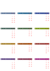 2023 EU color Calendar Transparent PNG Clipart