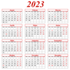 2023 Hungarian Calendar Transparent PNG Clipart