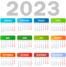 2023 Transparent Calendar PNG Clipart