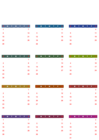 2023 color Calendar Transparent PNG Clipart