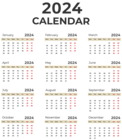 2024 EU Calendar PNG Clipart