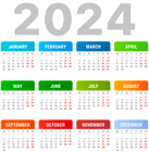 2024 Transparent Calendar PNG Clipart