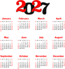 The page with this image: 2027 Calendar Black Transparent PNG Clip Art,is on this link