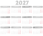 The page with this image: 2027 EU Metal Gray Calendar Transparent PNG Image,is on this link